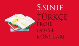 Proje ödevi örnekleri 5.sınıf Türkçe