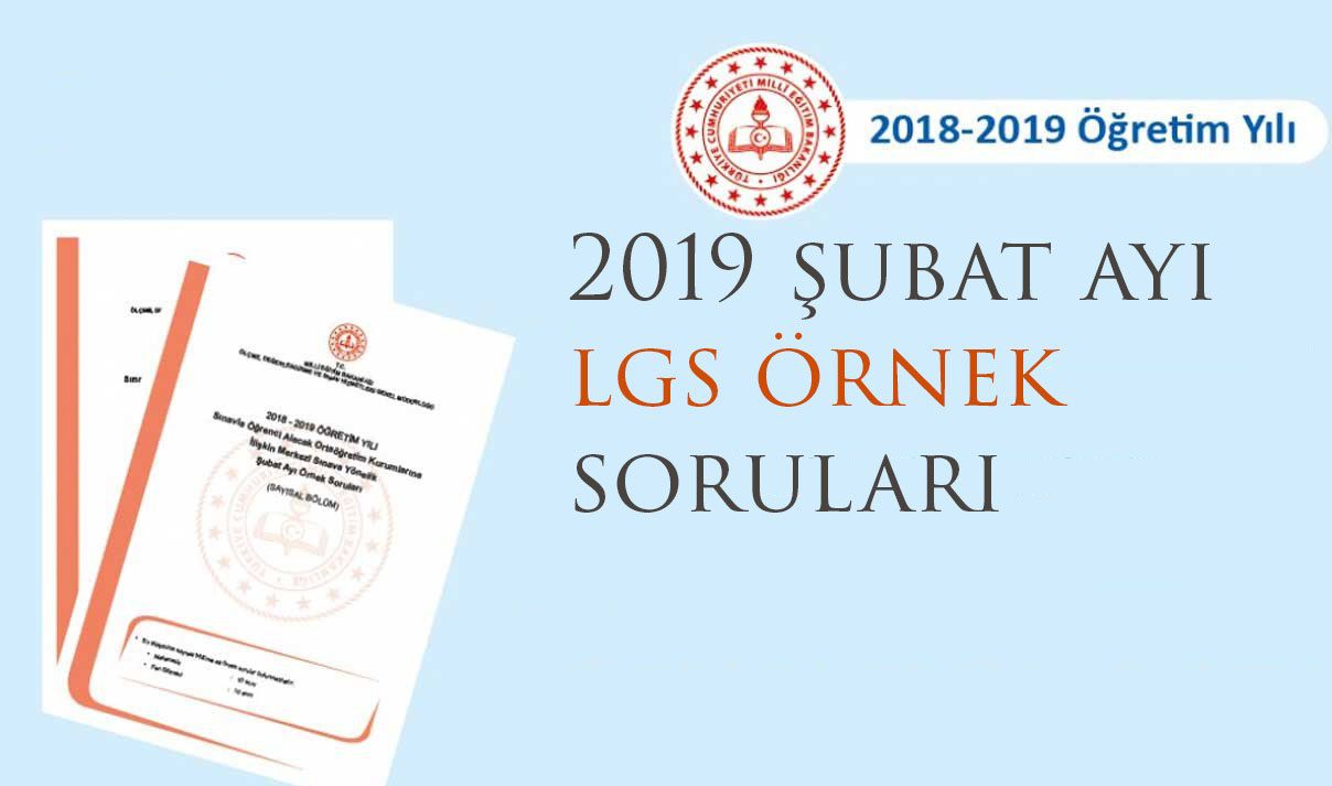 LGS 2019 Sözel Şubat Ayı Örnek Soruları
