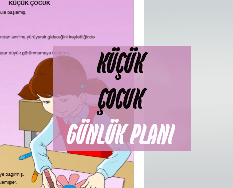 Özgün 7.Sınıf Türkçe Küçük Çocuk Günlük Planı