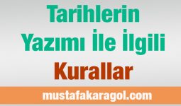 Tarihlerin Yazımı