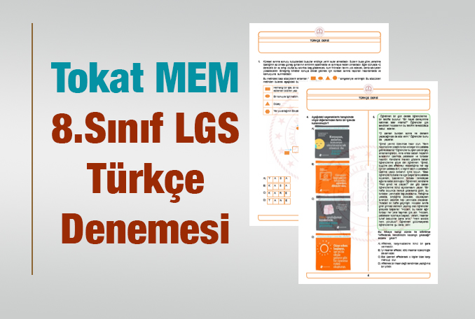 Tokat MEM 8.Sınıf LGS Türkçe Denemesi