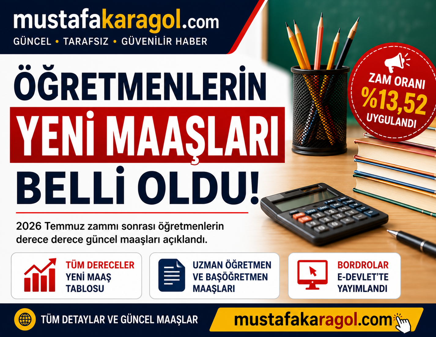 Öğretmenlerin Temmuz 2026 Maaşları Güncellendi! İşte Yeni Maaşlar ve Tüm Ayrıntılar